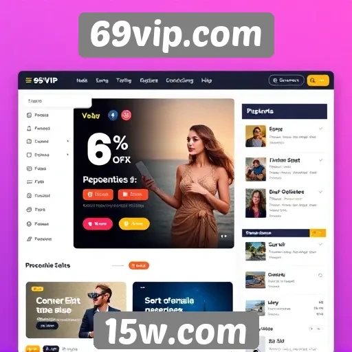 Análise da interface do usuário do site 69vip com